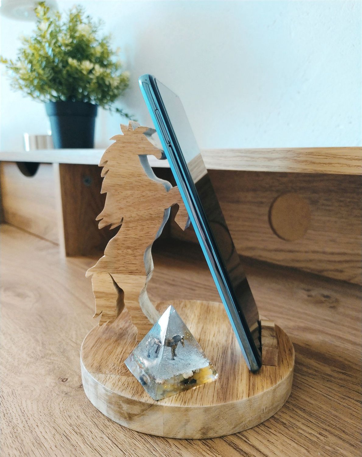 Support téléphonique cheval et Pyramide équestre