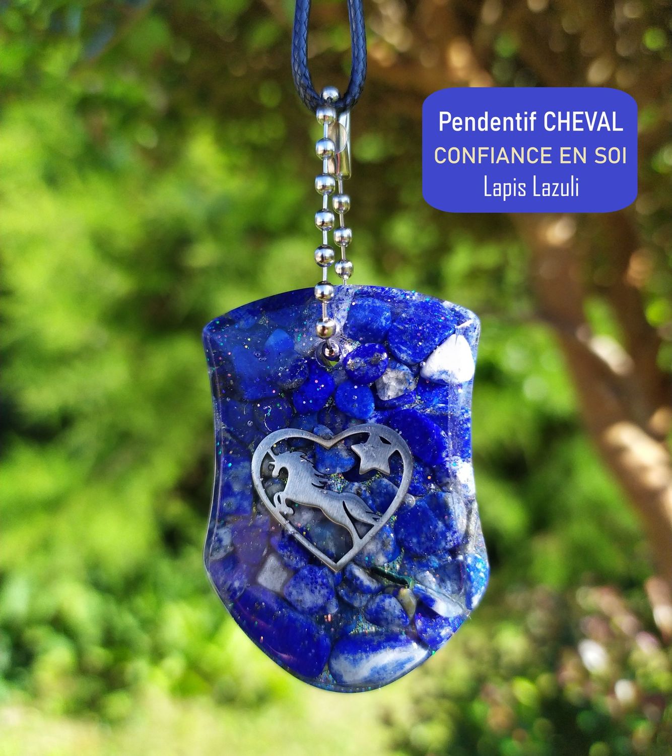 Collier Cheval - Lapis Lazuli - Confiance en soi