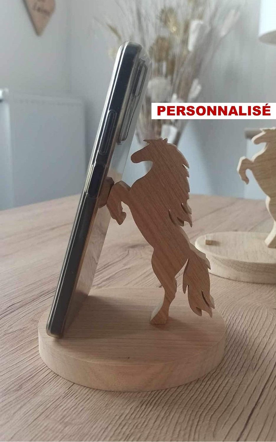 Support téléphonique cheval - Personnalisé