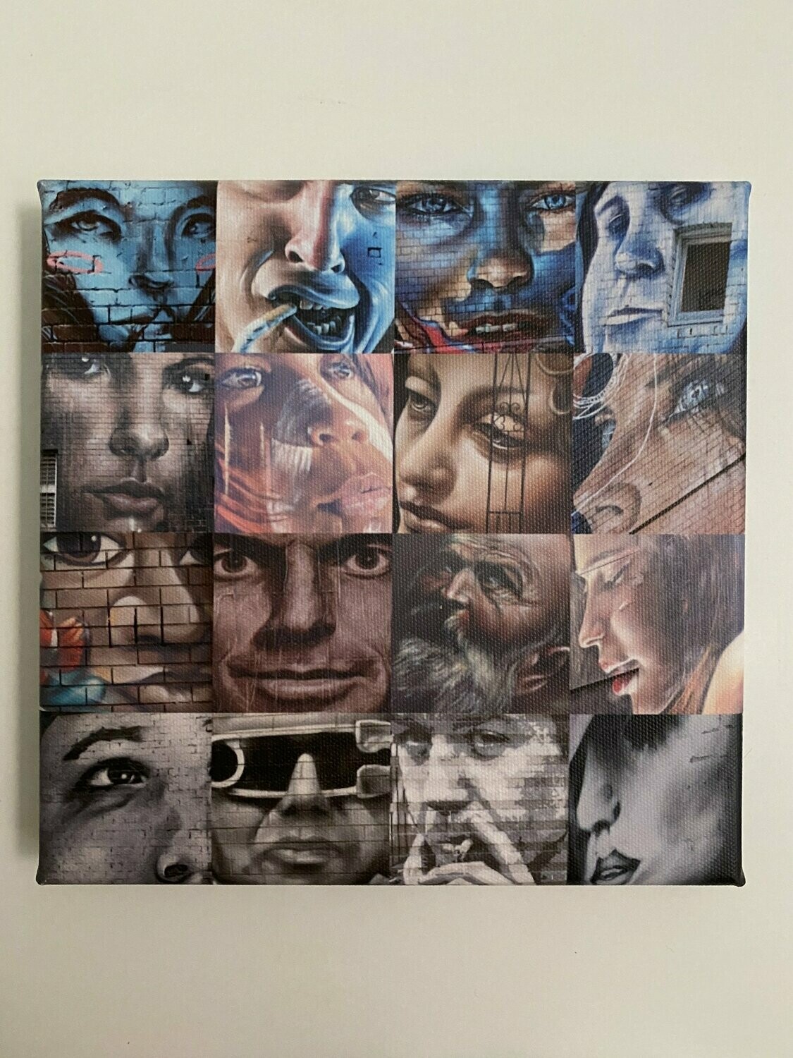 Human Faces I Leinwand I Streetart Collage