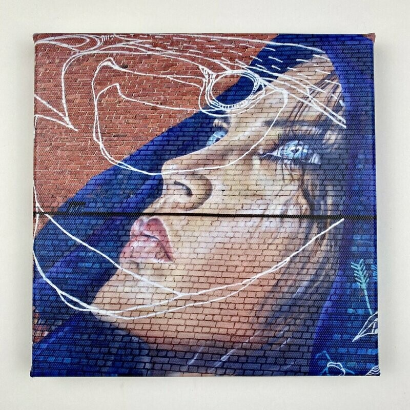 Blue Hope I Leinwand I Streetart Print Blue Hope I Leinwand I Streetart Print