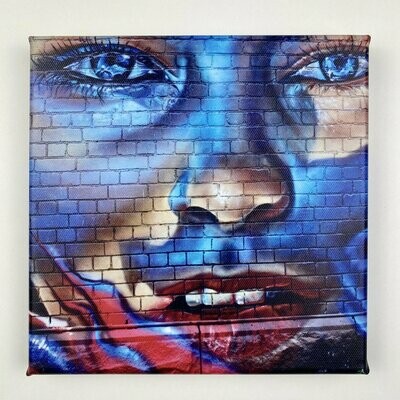 Blue Eyes I Leinwand I Streetart Print