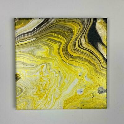 Golden Waves - Gemälde - Leinwand - Abstrakte Kunst - Unikat