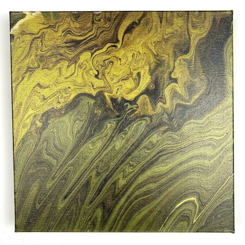 Golden Tornado - Gemälde - Leinwand - Abstrakte Kunst - Unikat Golden Tornado - Gemälde - Leinwand - Abstrakte Kunst - Unikat