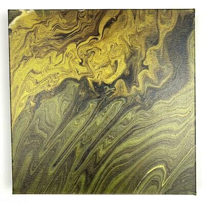Golden Tornado - Gemälde - Leinwand - Abstrakte Kunst - Unikat Golden Tornado - Gemälde - Leinwand - Abstrakte Kunst - Unikat