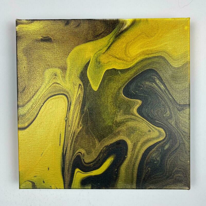 Golden Sea - Gemälde - Leinwand - Abstrakte Kunst - Unikat Golden Sea - Gemälde - Leinwand - Abstrakte Kunst - Unikat