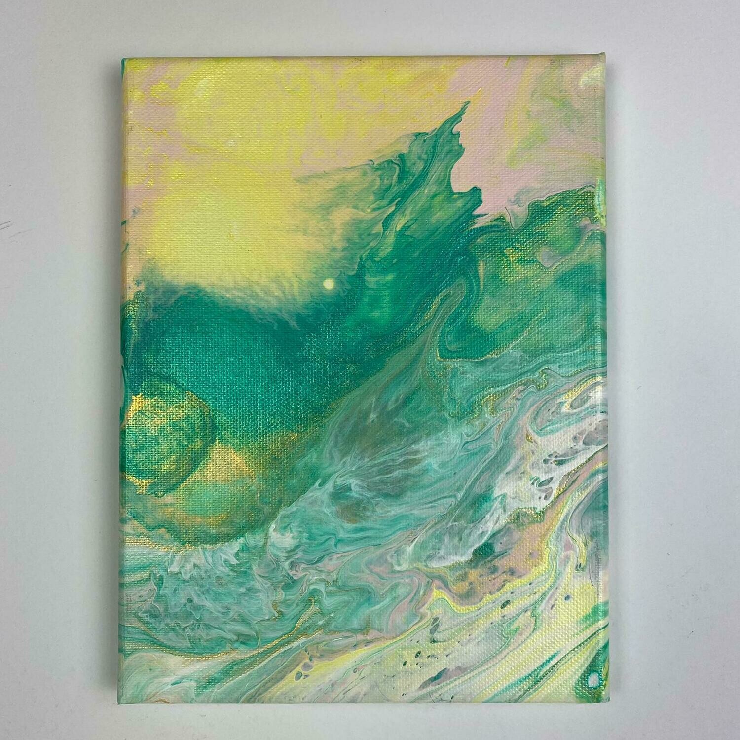 Sunny Forestwalk - Gemälde - Leinwand - Abstrakte Kunst - Unikat