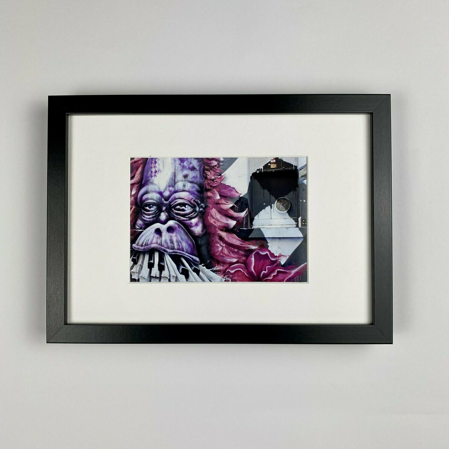 Gorilla Melodies - Fotoprint - Streetart - Bilderrahmen