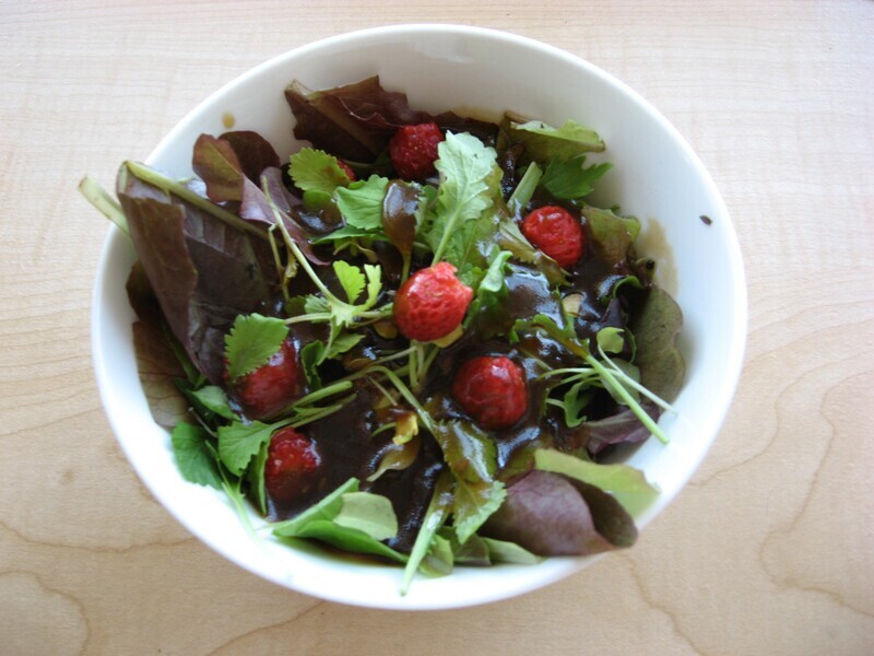 Organic Cress in a mixed salad