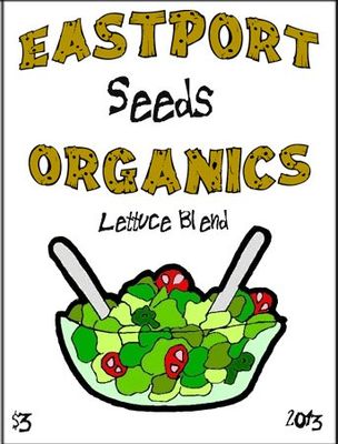 Organic Lettuce Blend seed pack