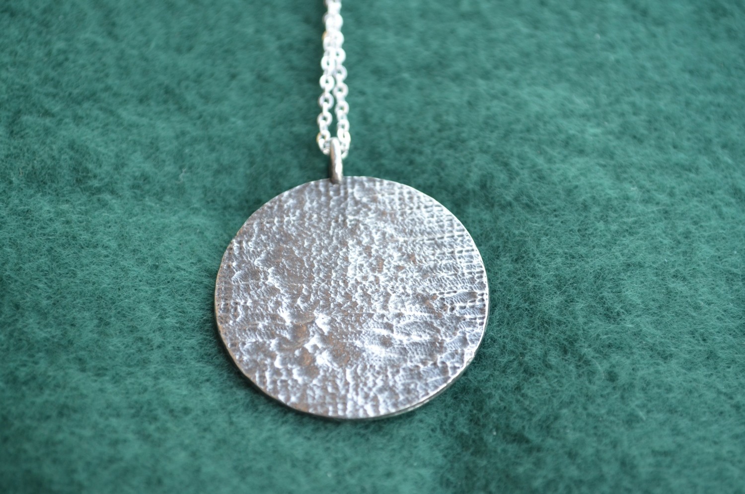 Necklace: Pewter Single Sided Chartres Labyrinth