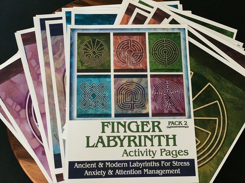 Finger Labyrinth Pages - Pack #2
