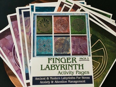 Finger Labyrinth Pages - Pack #2