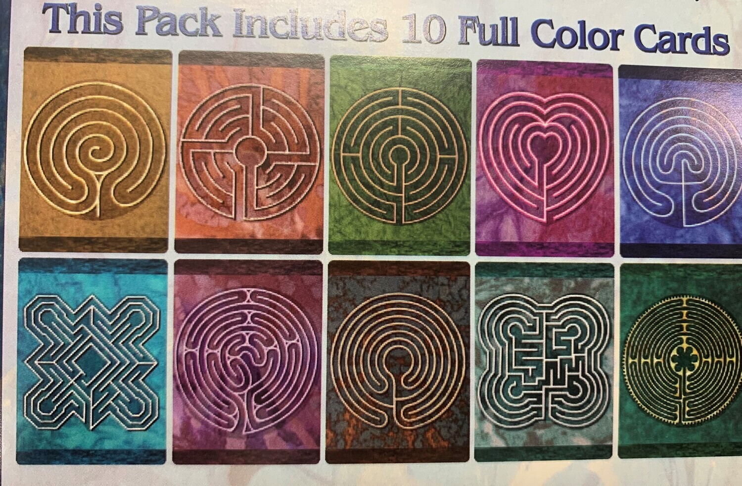 Travel Labyrinth Cards - Handheld Labyrinths (Small Pack)