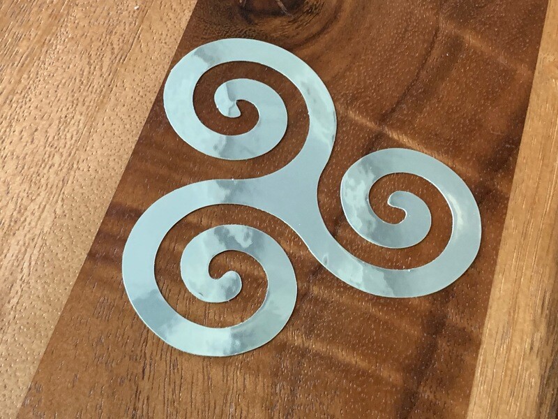 Sticker - Chrome (Triple Spiral)