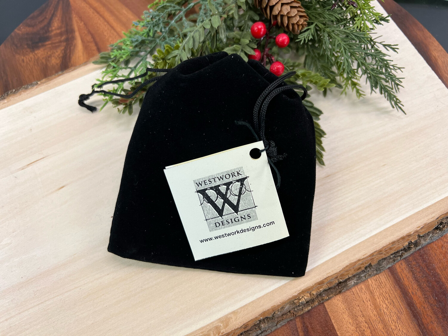 *Holiday Wood Ornament - Rose Window (8 pane)