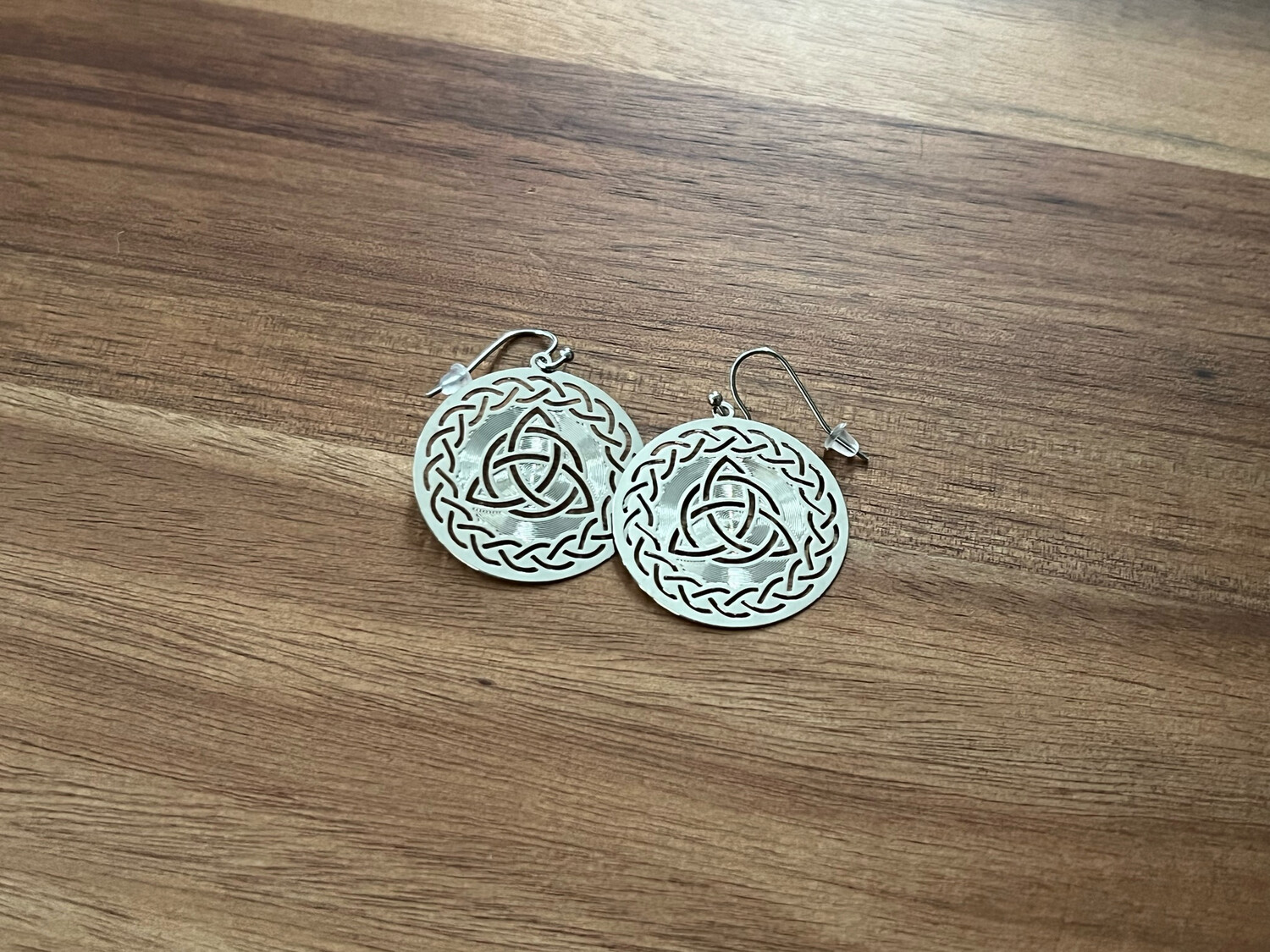 Earrings: Silver Plated Celtic Triquetra