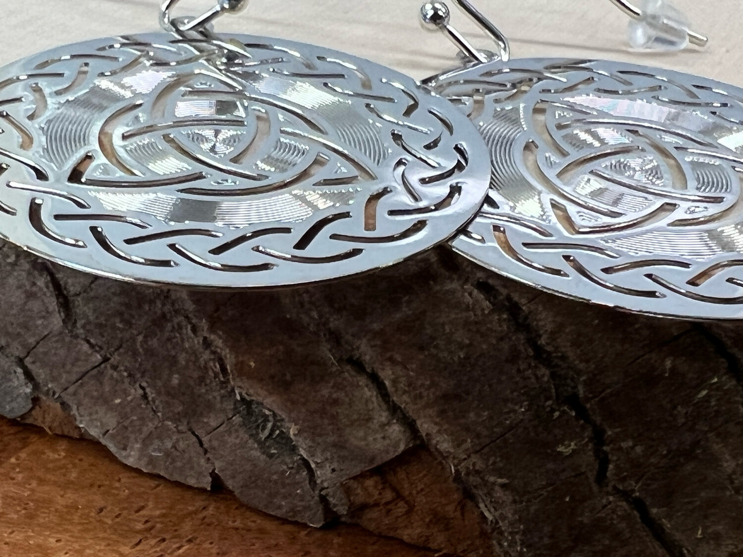 Earrings: Silver Plated Celtic Triquetra