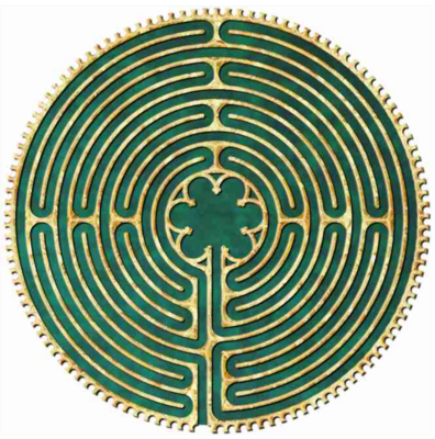 Finger Labyrinth Wall Sticker - Chartres
