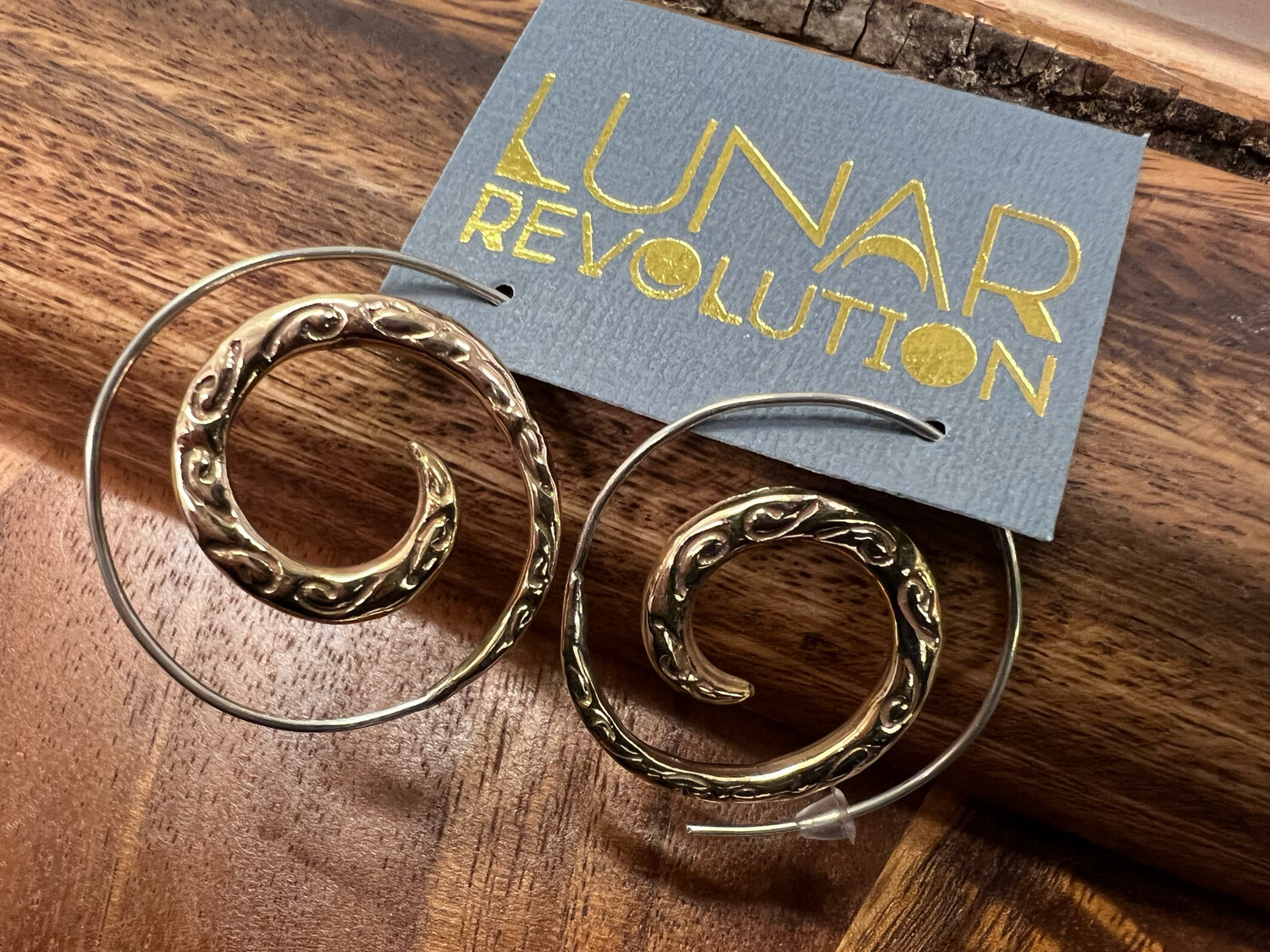 Earrings: BROCADE SPIRAL