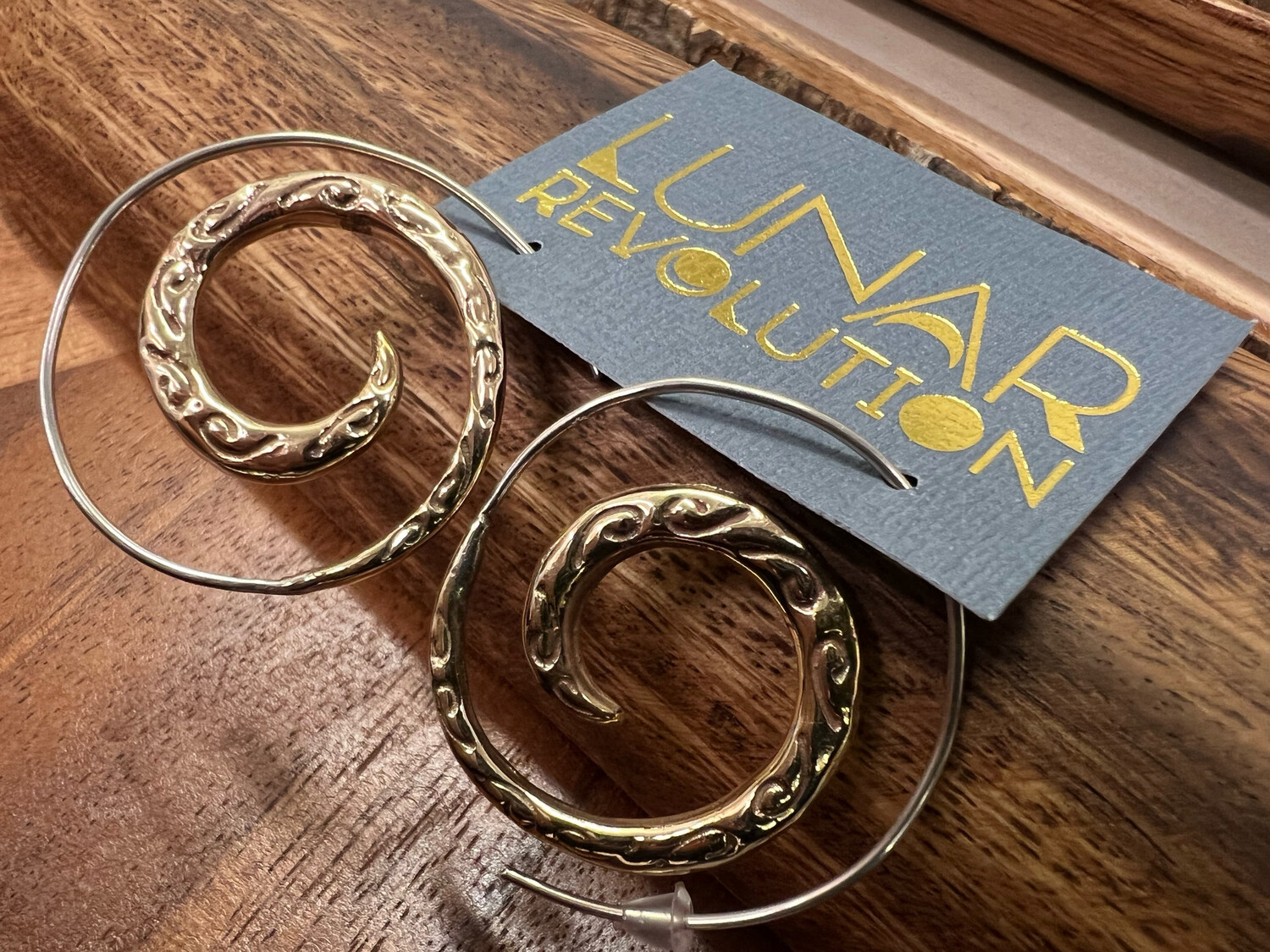 Earrings: BROCADE SPIRAL
