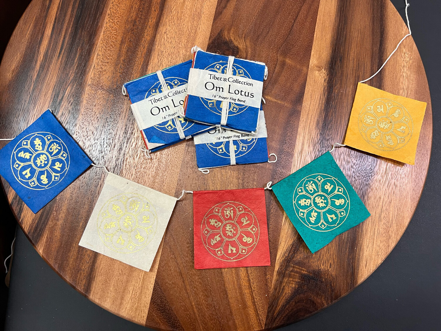 Prayer Flag: OM LOTUS (Mini)