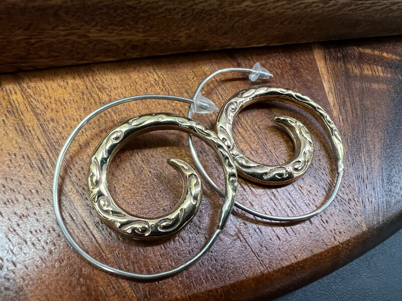 Earrings: BROCADE SPIRAL
