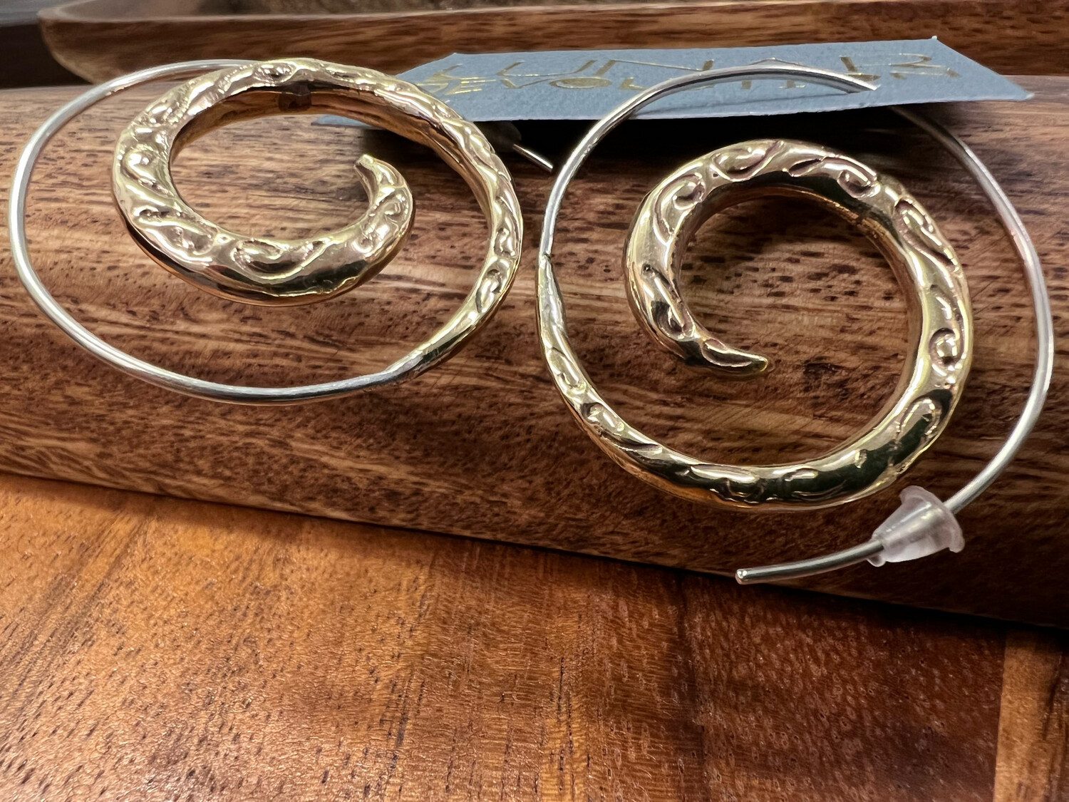 Earrings: BROCADE SPIRAL