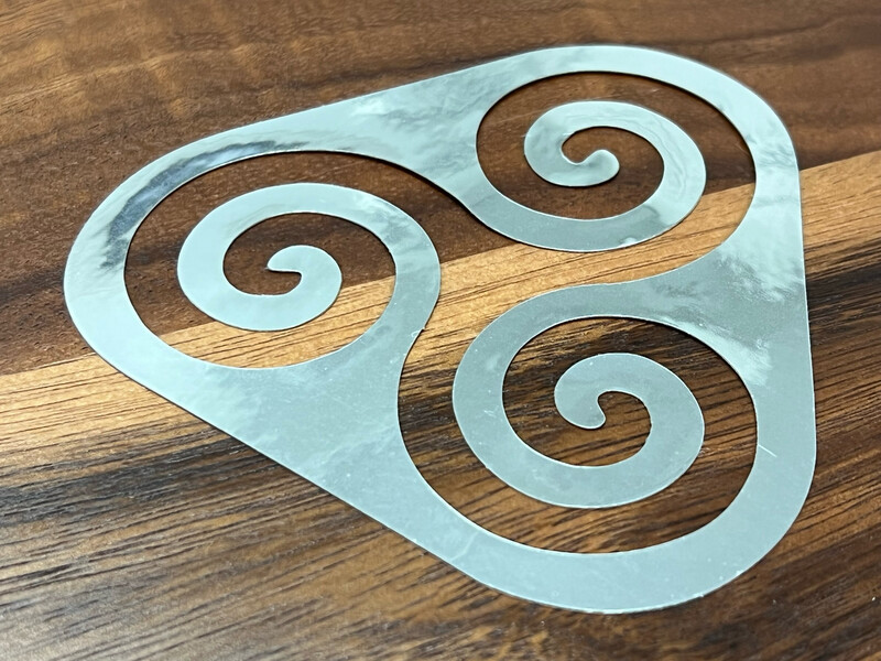 Sticker - Chrome (Triple Spiral 2)