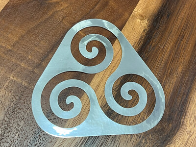 Sticker - Chrome (Triple Spiral 2)
