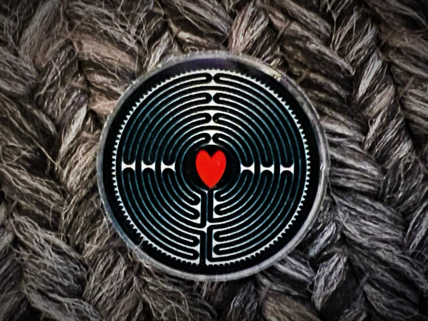 Labyrinth ❤️ Acrylic Pin