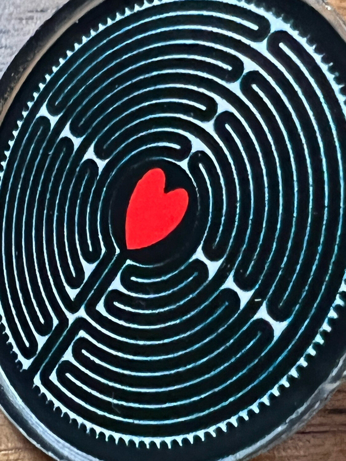 Labyrinth ❤️ Acrylic Pin