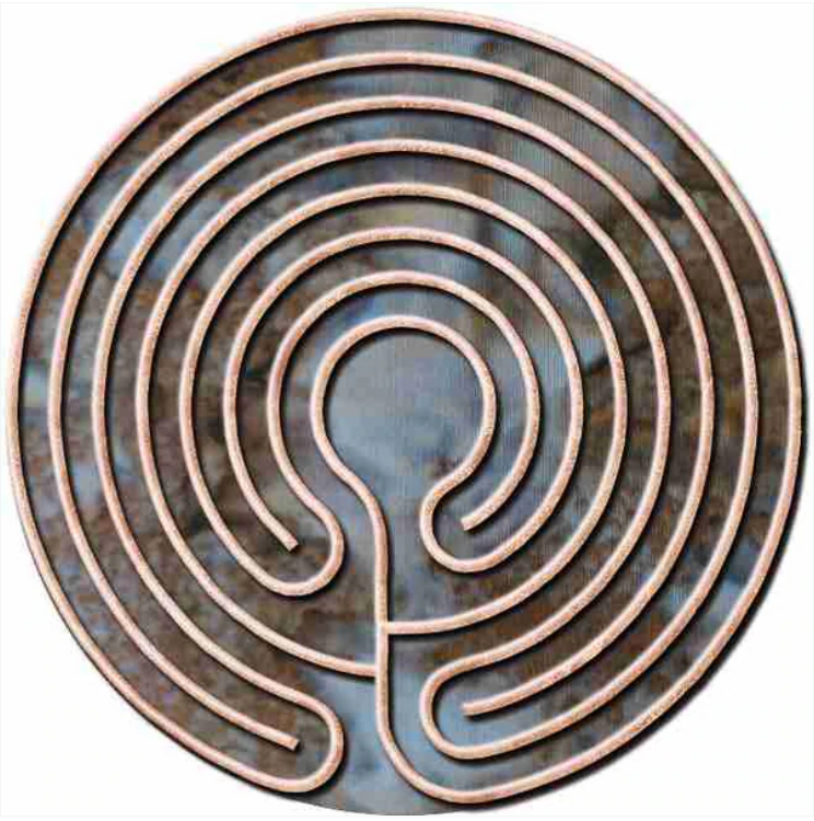 Finger Labyrinth Wall Sticker - Knidos