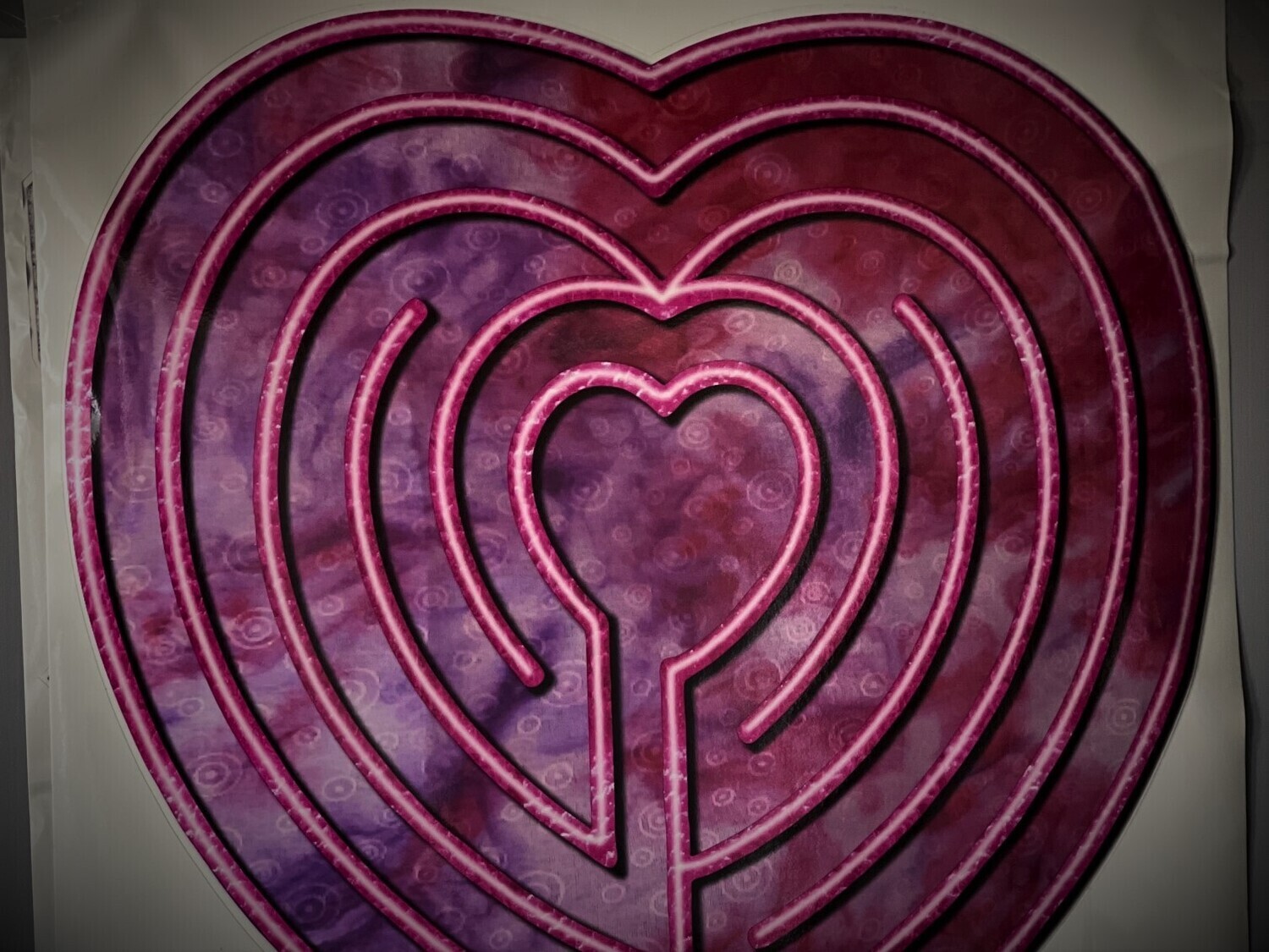 Finger Labyrinth Wall Sticker - Heart