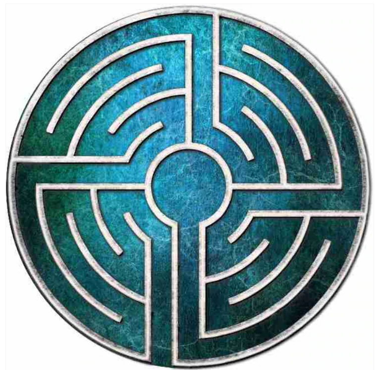 Finger Labyrinth Wall Sticker - Lambertus