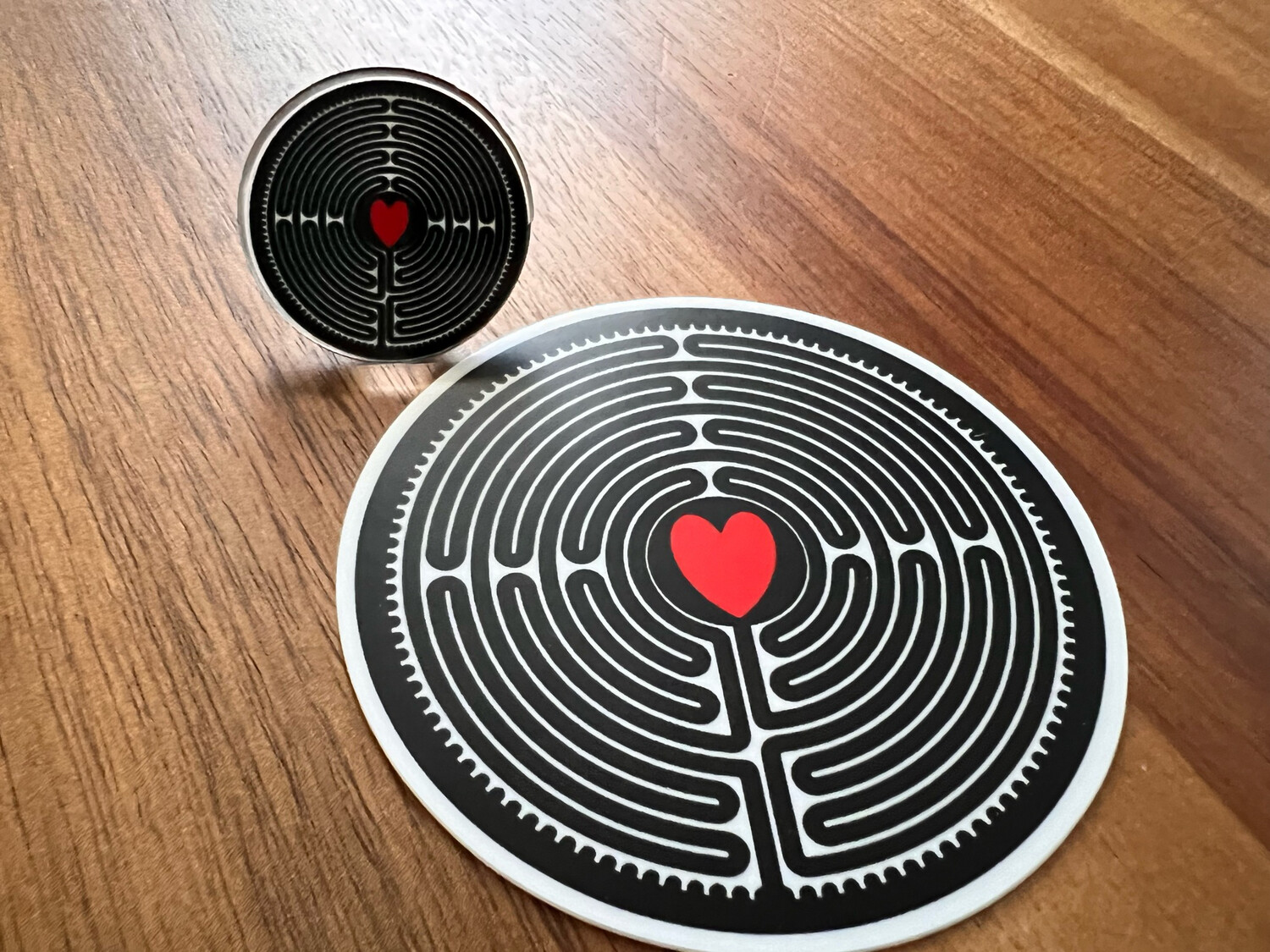 Labyrinth ❤️ Acrylic Pin