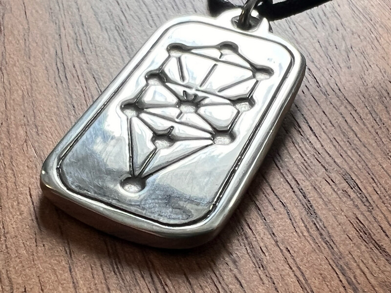 Necklace: Hand Poured Pewter Tree of Life Kabbalah
