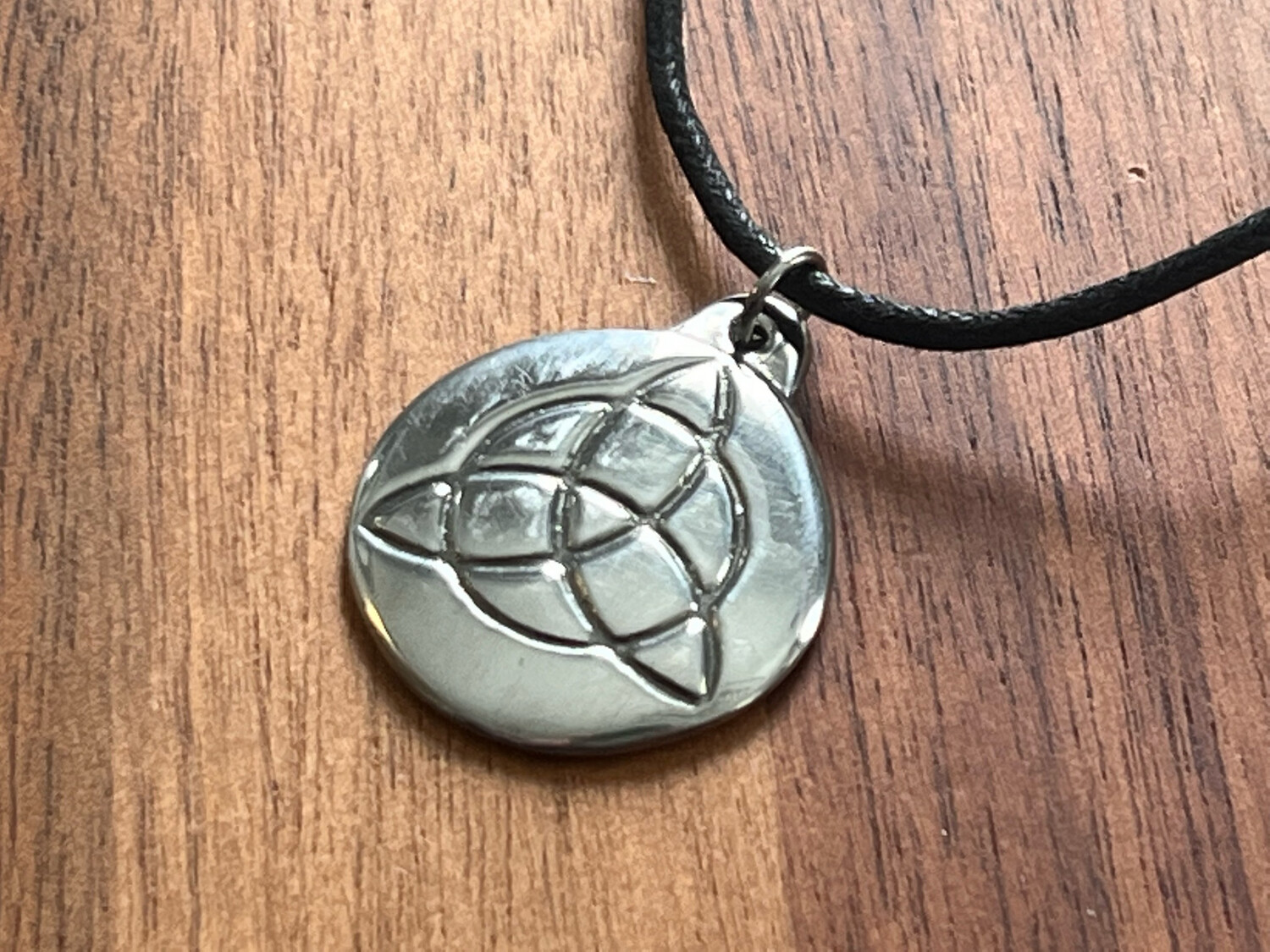 Necklace: Hand Poured Pewter Trinity Knot / Triquetra