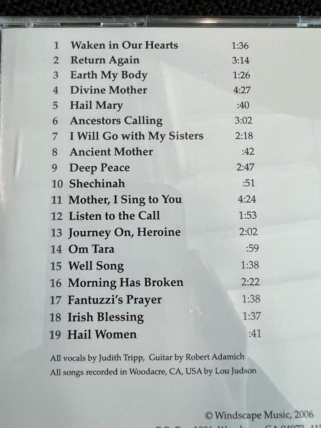 CD: Return Again (Songs from the Women&#39;s Dream Quest) by Judith Tripp