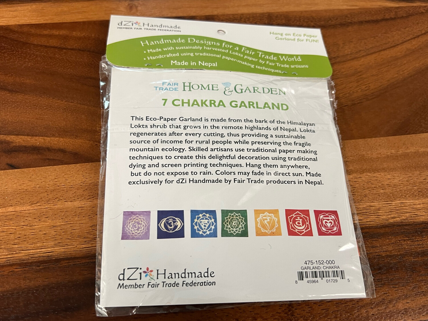 Eco-Paper Garland: Chakra