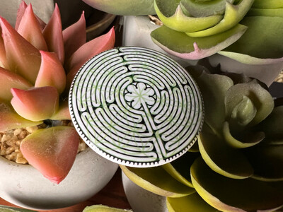 Labyrinth/Flower of Life Button