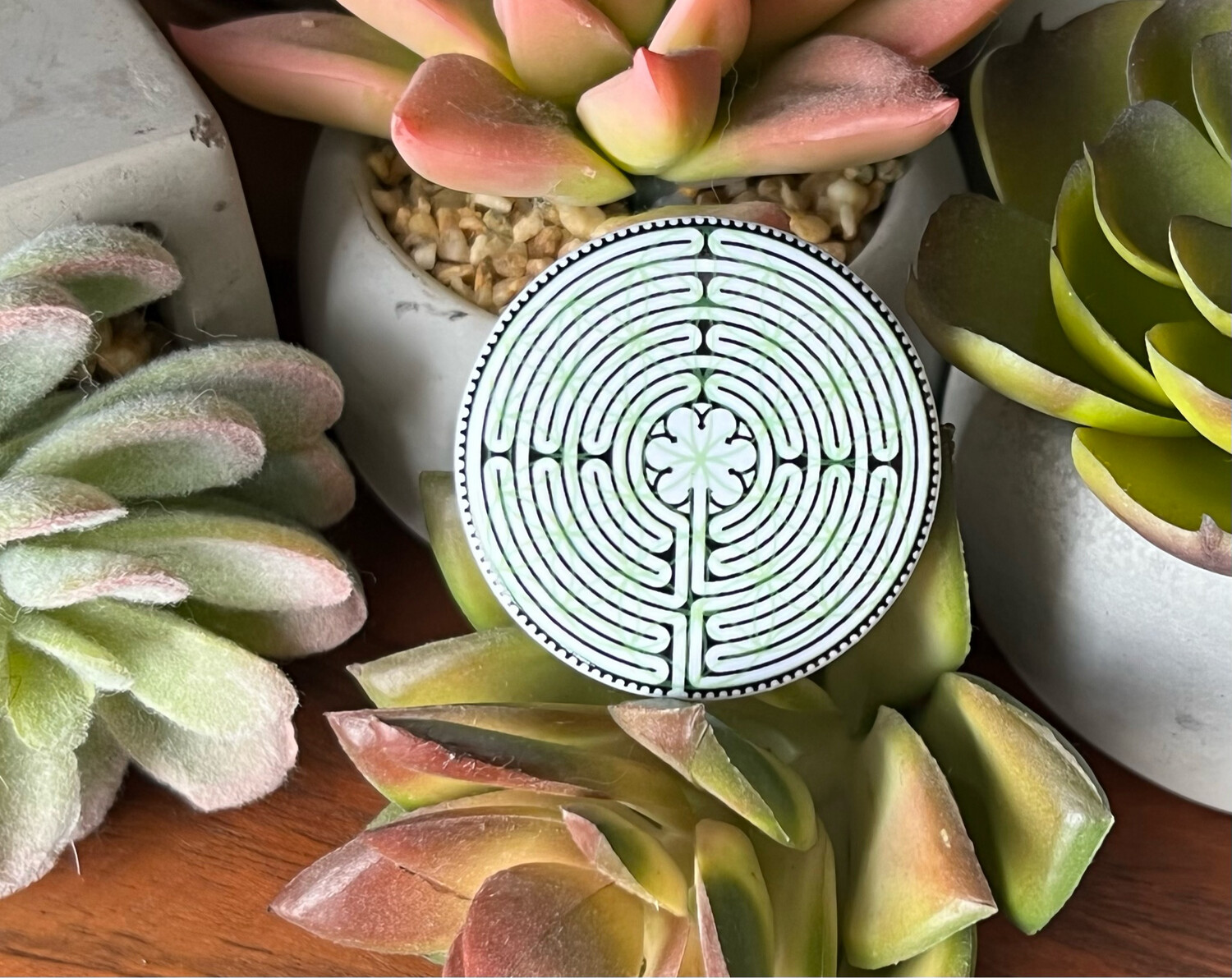 Labyrinth/Flower of Life Button