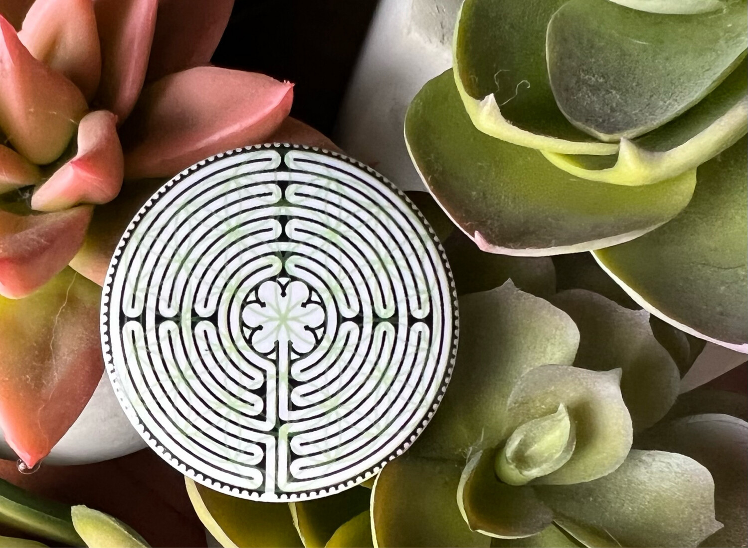Labyrinth/Flower of Life Button