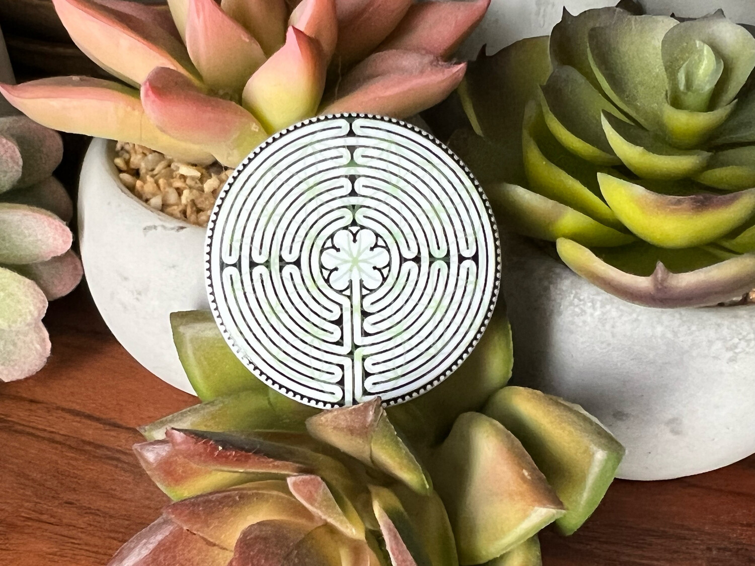 Labyrinth/Flower of Life Button
