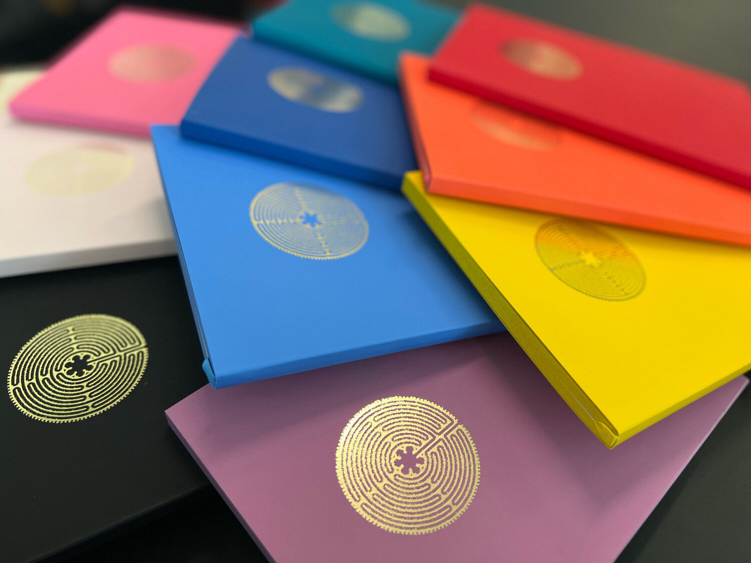 Journal: Gold Foil Labyrinth (Multiple Colors Available)