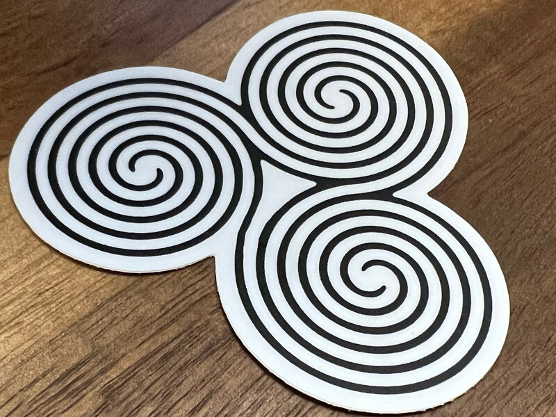Sticker - Triple Spiral Labyrinth