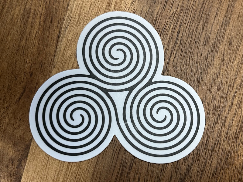 Sticker - Triple Spiral Labyrinth