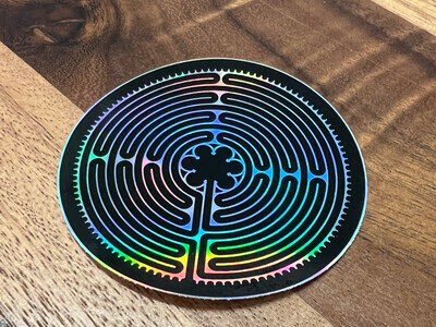 Sticker - CHARTRES Labyrinth (Holographic)