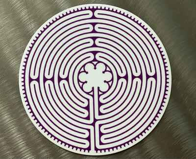 Sticker - Chartres Labyrinth (Purple - LARGE)