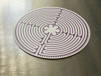 Sticker - Chartres Labyrinth (Purple - LARGE)